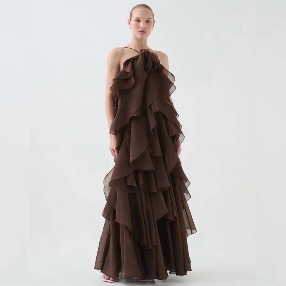 NWT Aje Pandorea Layered Maxi Dress